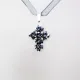 Small Cross - Phoebe-Gray Organza - 1